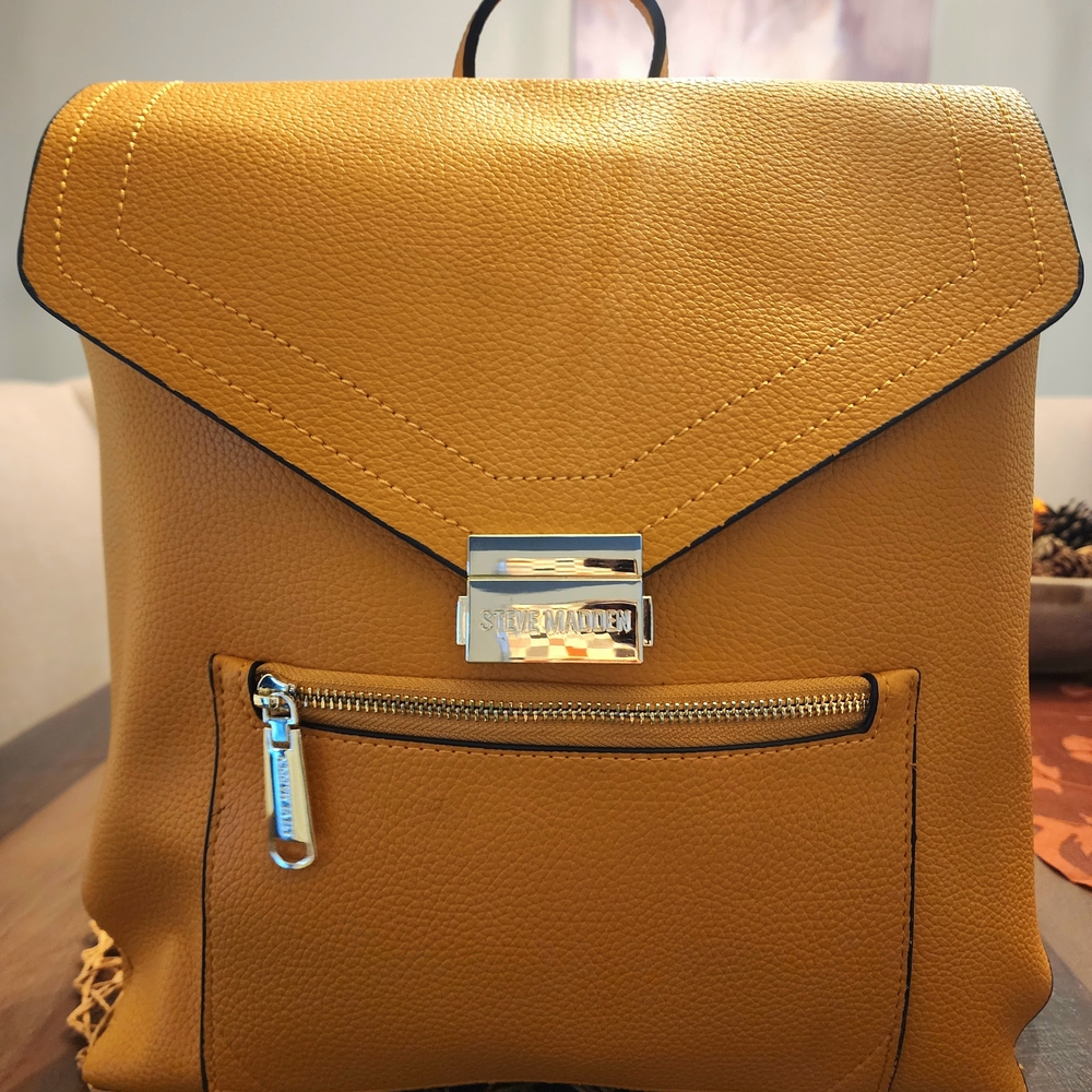 Steve Madden Mustard Backpack